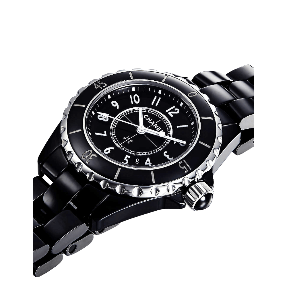 Luxury Unisex Chanel GMT Automatic J12 Black Ceramic 42mm 