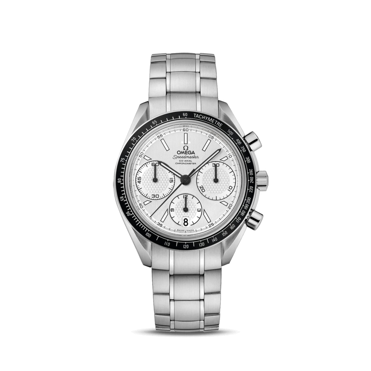 Omega Speedmaster Racing Co Axial Chronometer Chronograph Silver