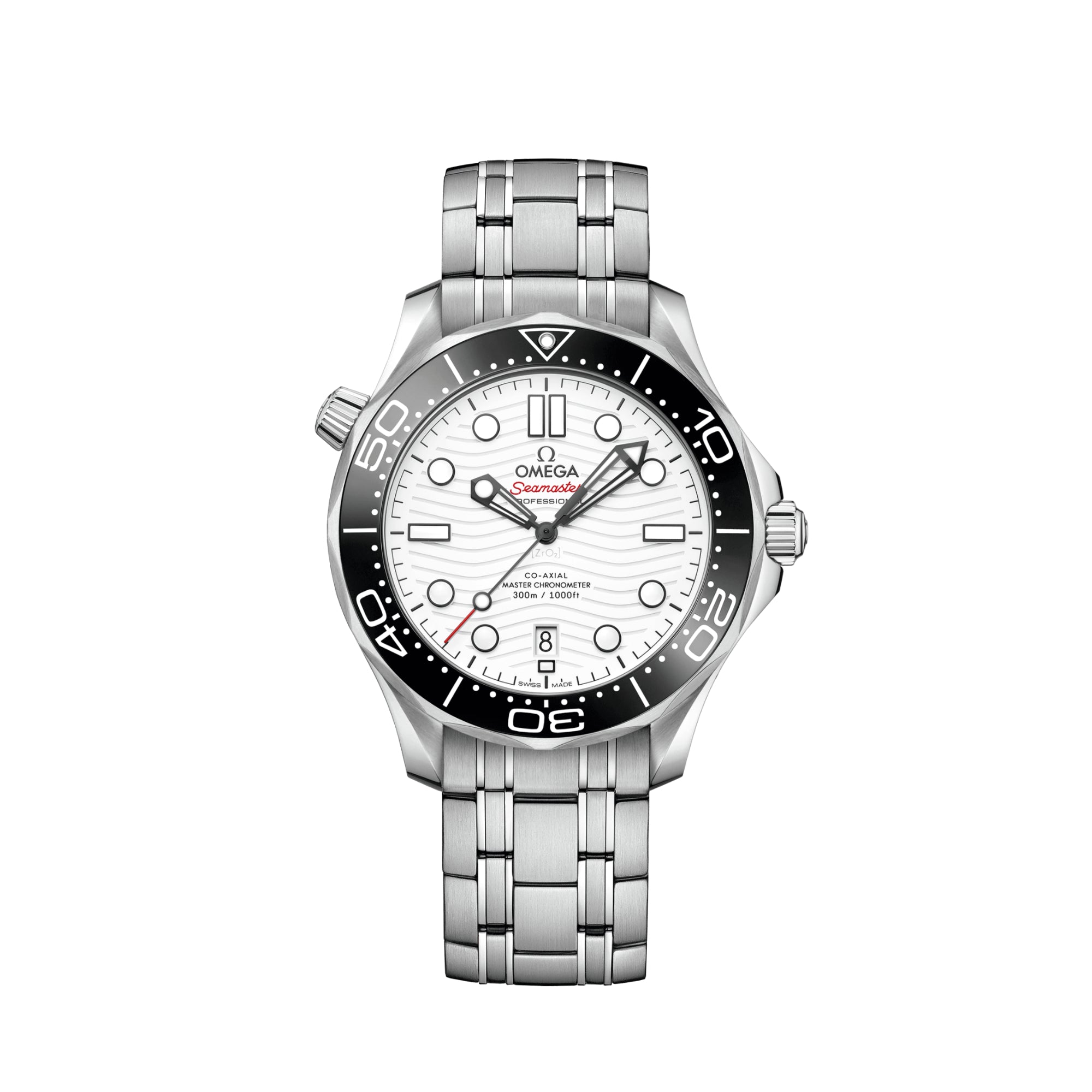 Omega Seamaster Diver 300M Co-Axial Master Chronometer White Dial Stainless Steel 42mm