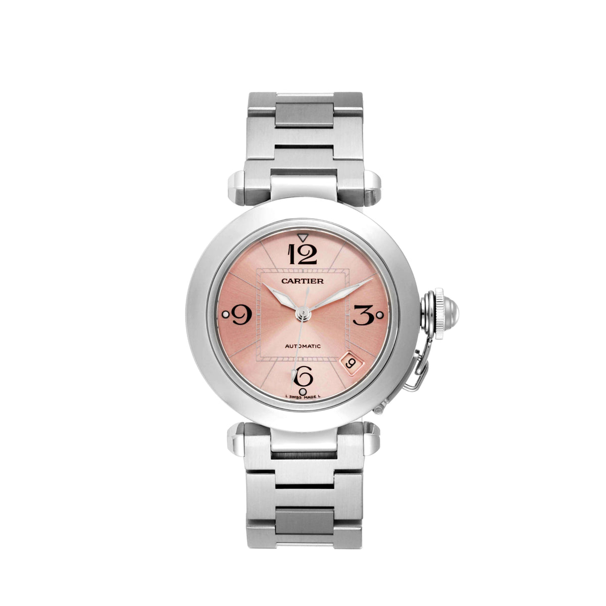 Cartier Pasha de Cartier Pink Dial Stainless Steel 35mm Ginza