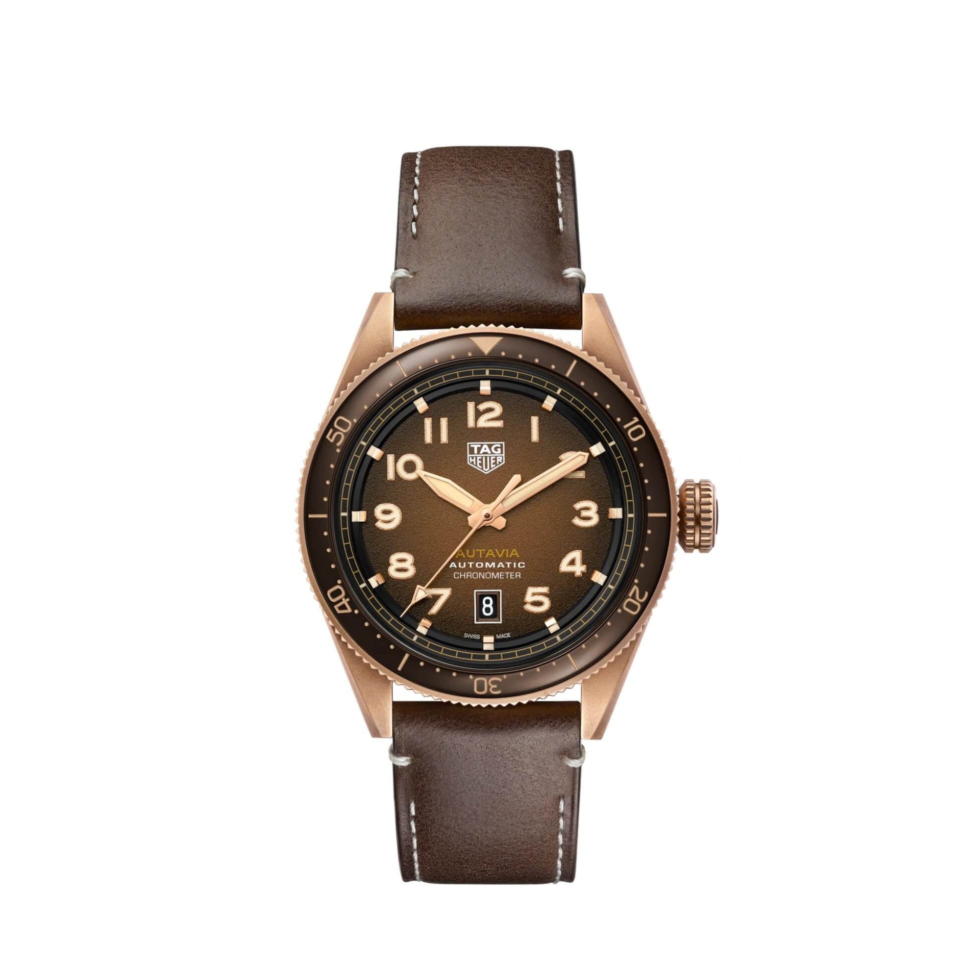 Tag Heuer Autavia Automatic Brown Dial 42mm Men's Watch