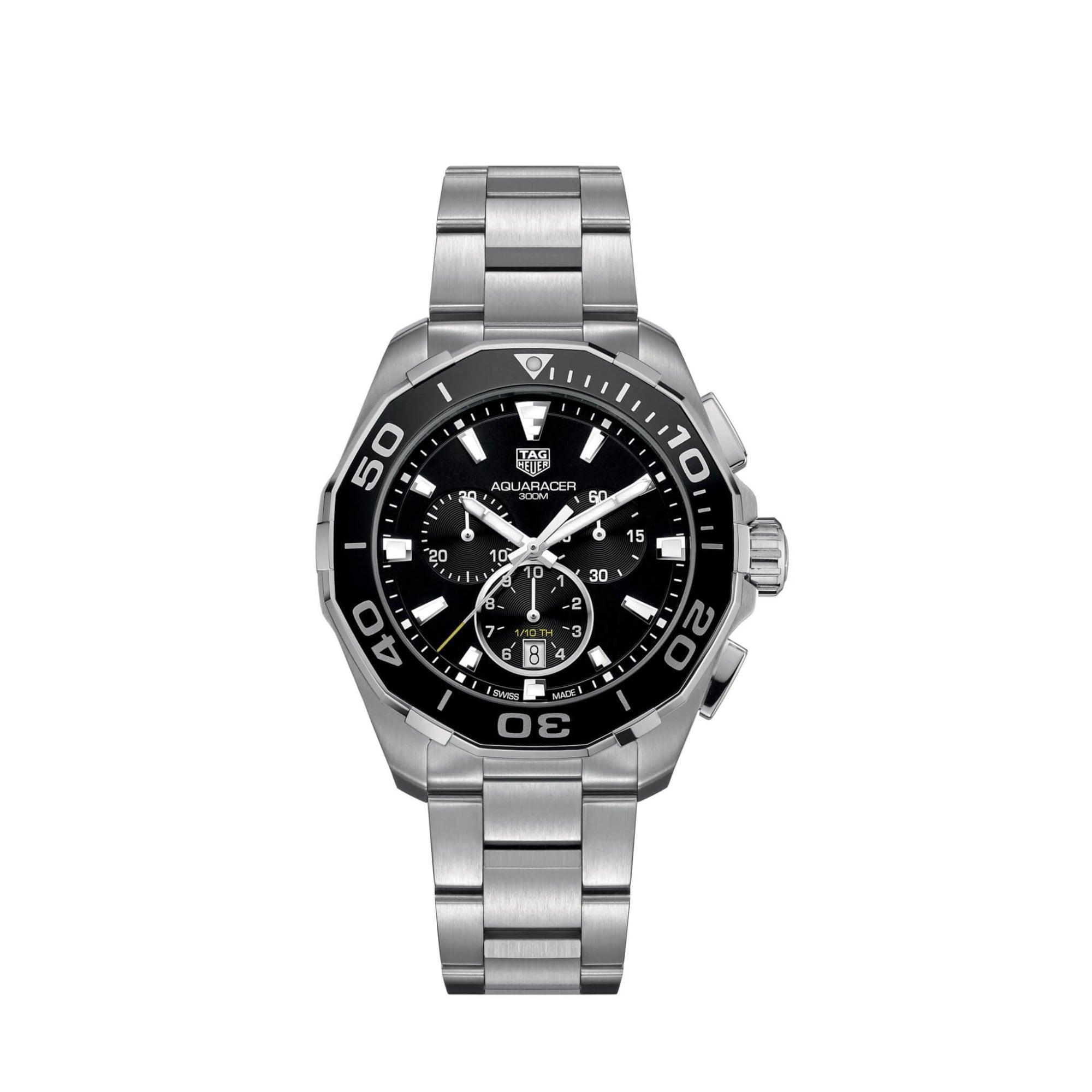Tag Heuer Aquaracer Chronograph Black Dial 43mm Men's Watch