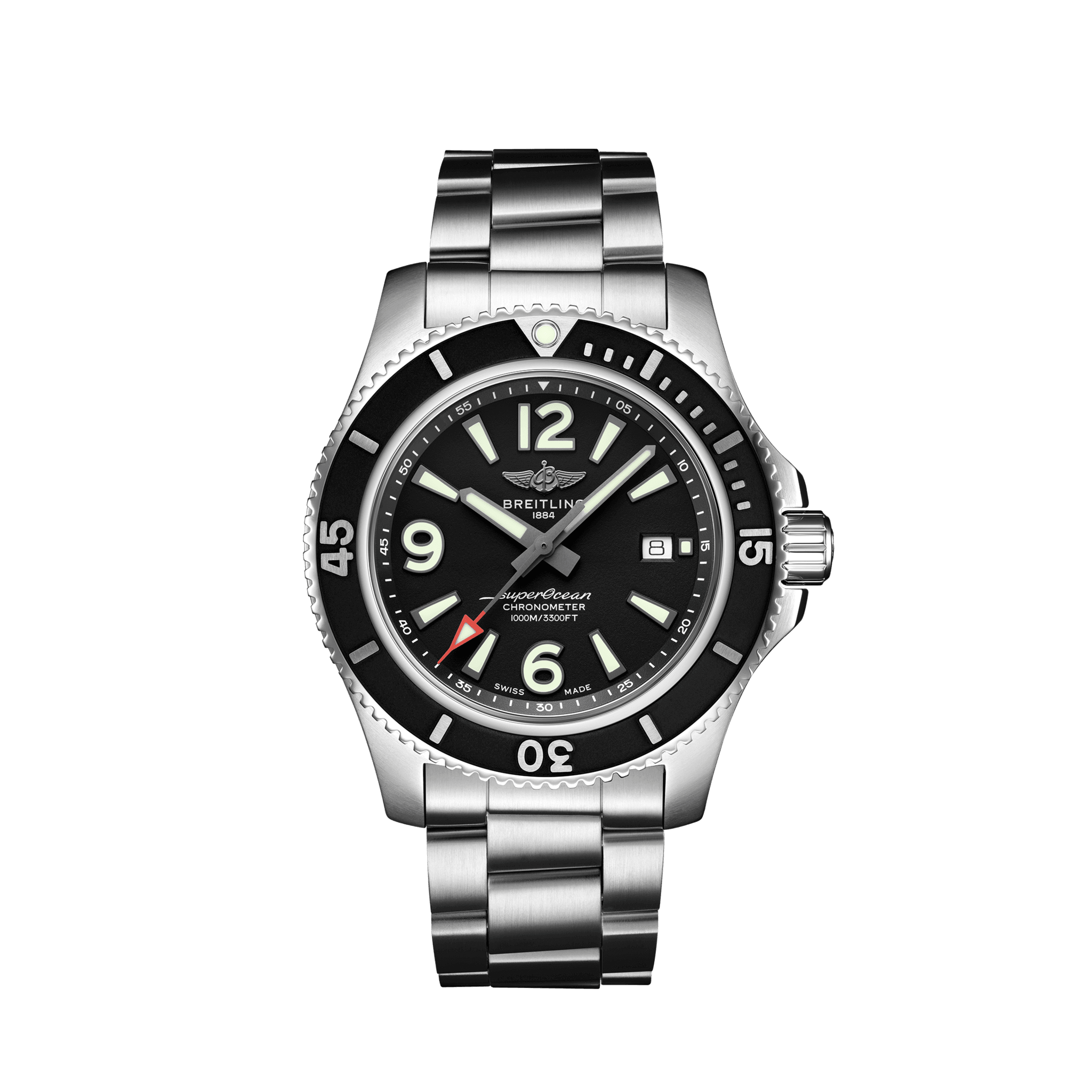 Breitling Superocean Automatic Black Dial Stainless Steel 44mm