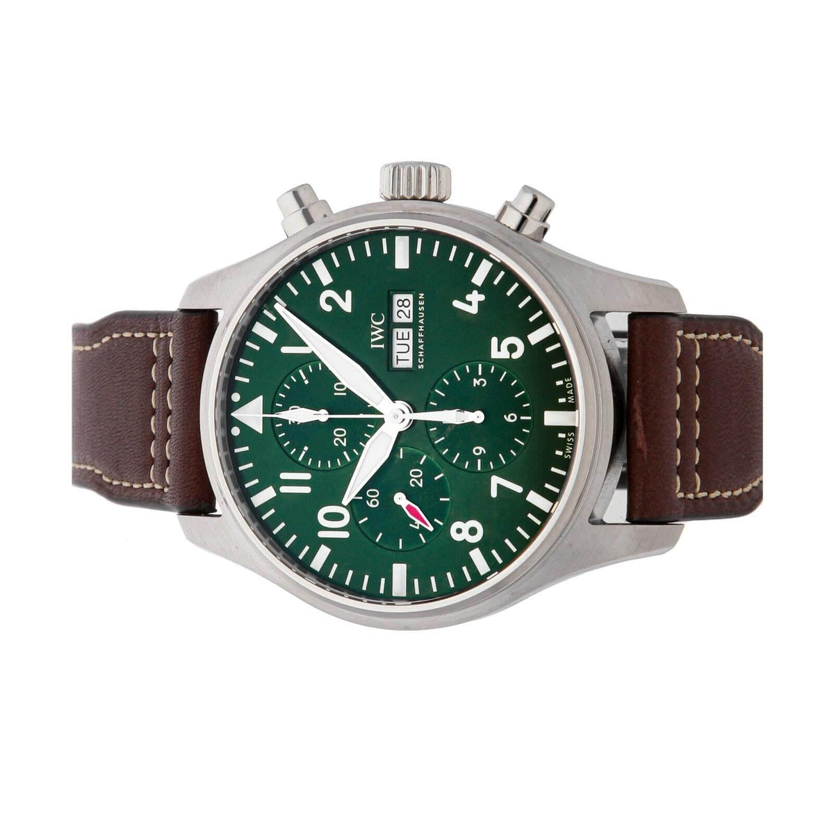 Iwc pilot hotsell chronograph racing green